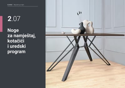 Noge za namještaj, kotačići i uredski program