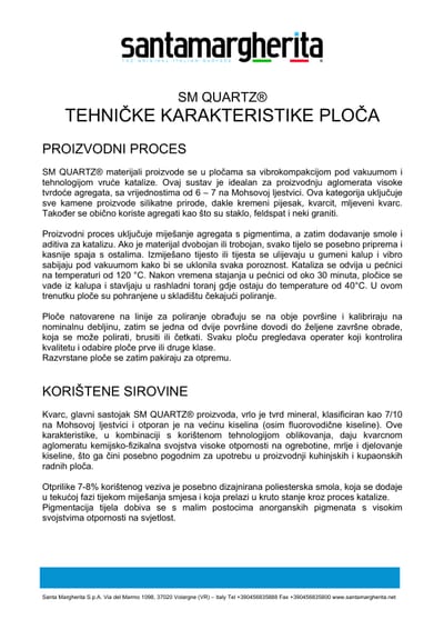 Tehničke karakteristike ploča