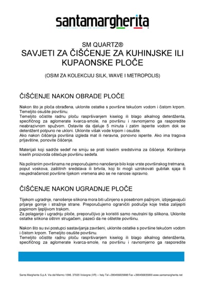 Savjeti za čišćenje ploča Quartz