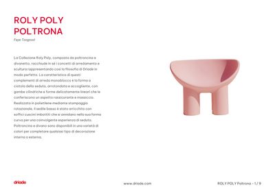 Roly Poly fotelja tehnički list