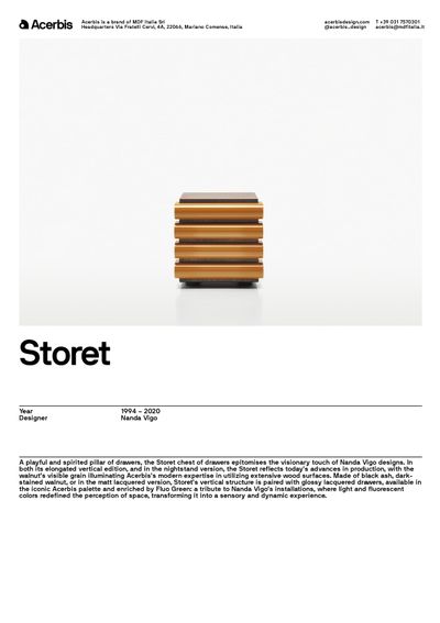 Storet komoda s ladicama tehnički list