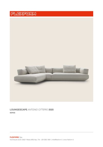 Flexform Loungescape tehnički list