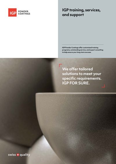 Brochure IGP training, services, and support