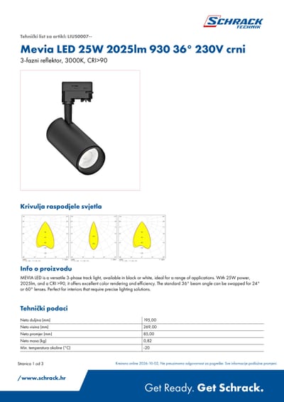 MEVIA LED 25W reflektor