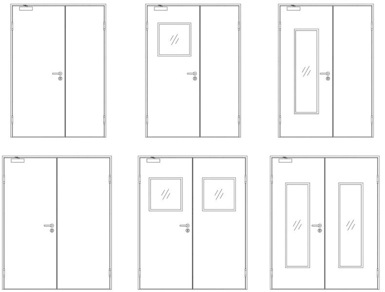 Puna čelična dvokrilna vrata - Vanjska vrata - 2119