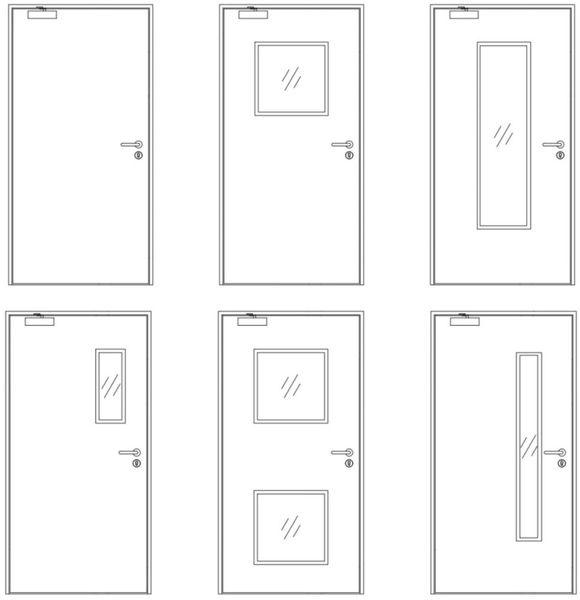 Puna čelična jednokrilna vrata - skrivena spojnica - Vanjska vrata - 2122