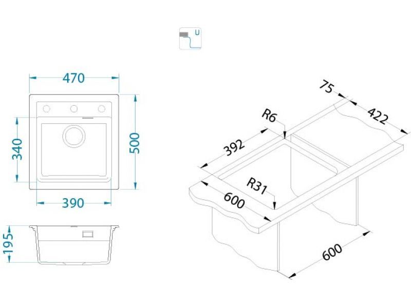 Atrox 20 - Black Edition sudoper - Sudoper - 2458