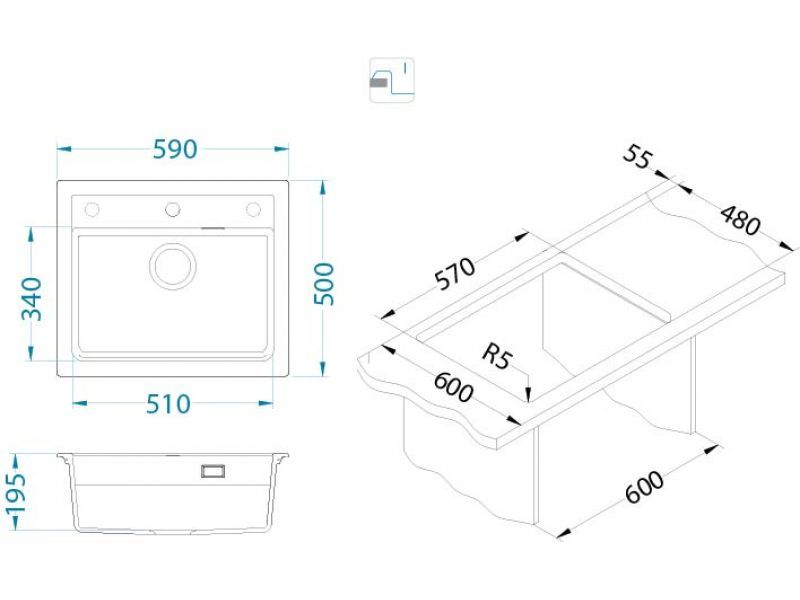Atrox 30 - Black Edition sudoper - Sudoper - 2442