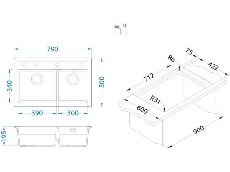 Atrox 50 sudoper - Sudoper - 2455
