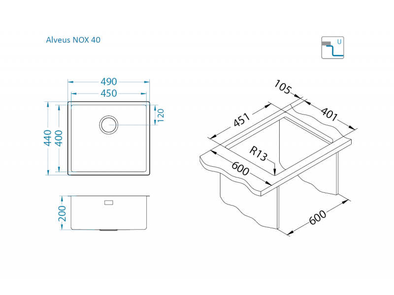 Nox 40 sudoper - Sudoper - 2200