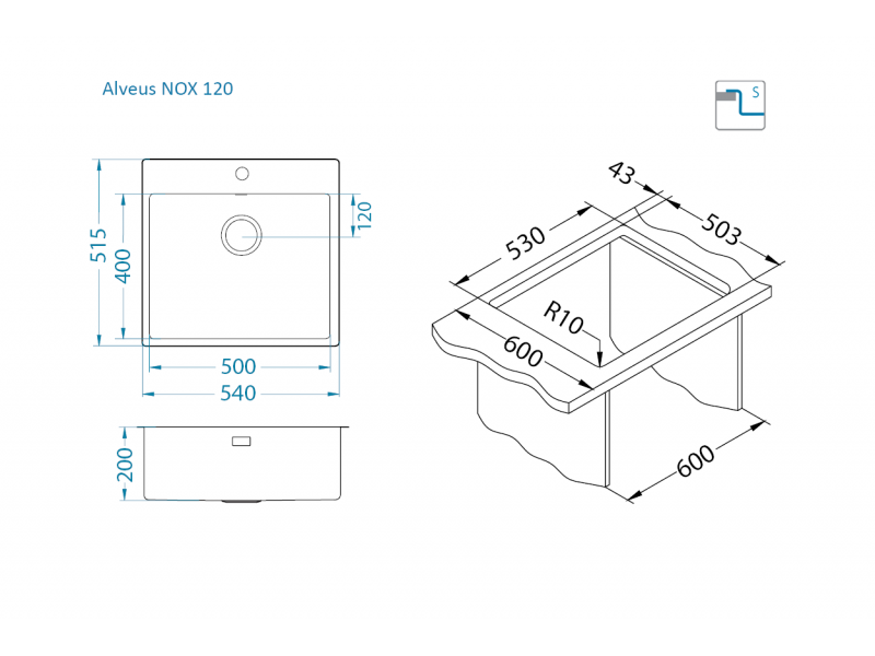 Nox 120 sudoper - Sudoper - 2219