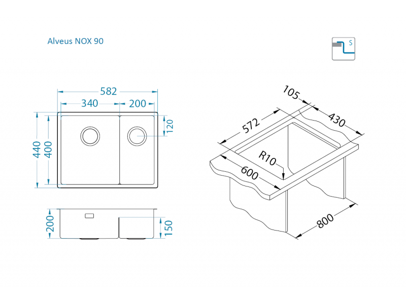 Nox 90 sudoper - Sudoper - 2231