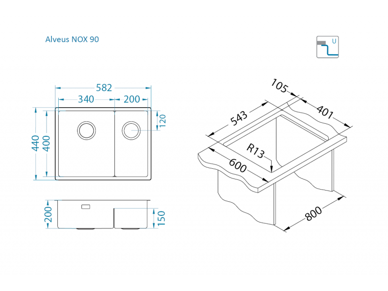 Nox 90 sudoper - Sudoper - 2232