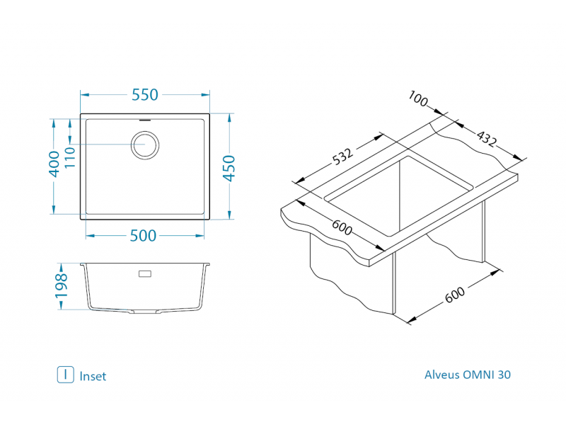 Omni 30 - Granital sudoper - Sudoper - 2315