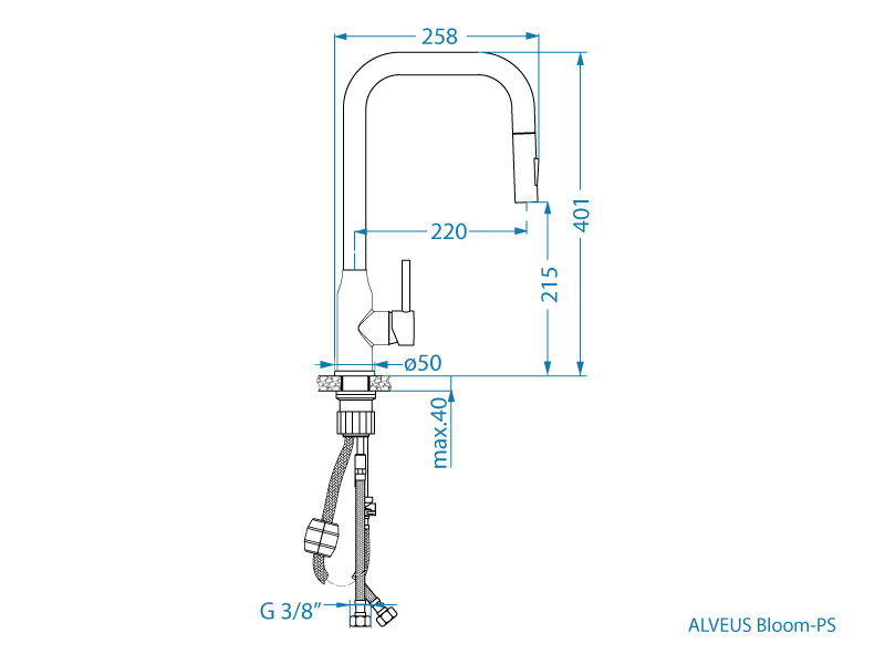 Bloom PS Monarch kuhinjska slavina - Kuhinjske slavine i miješalice - 2373