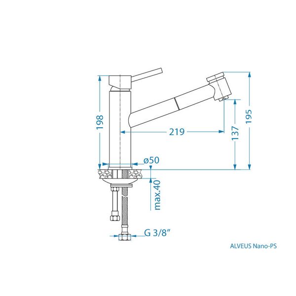 Nano - PS kuhinjska slavina - Kuhinjske slavine i miješalice - 2386