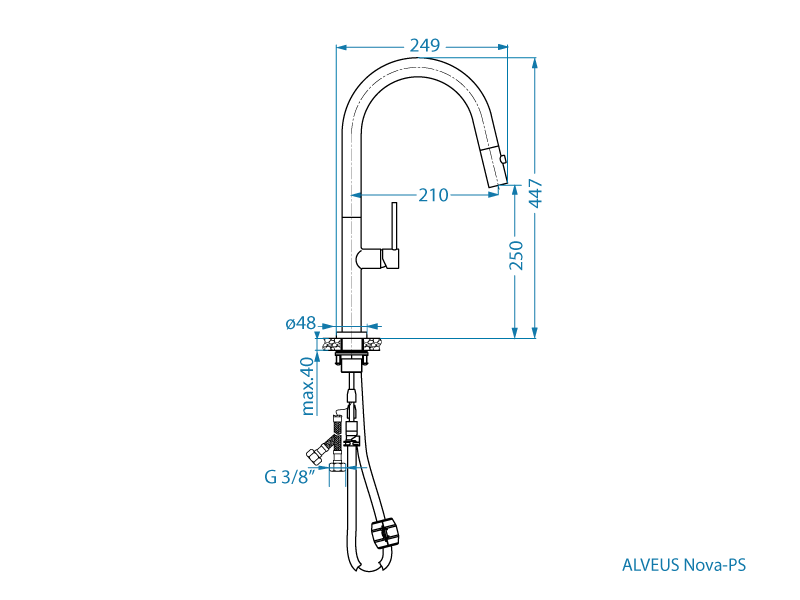 Nova - PS Monarch kuhinjska slavina - Kuhinjske slavine i miješalice - 2399
