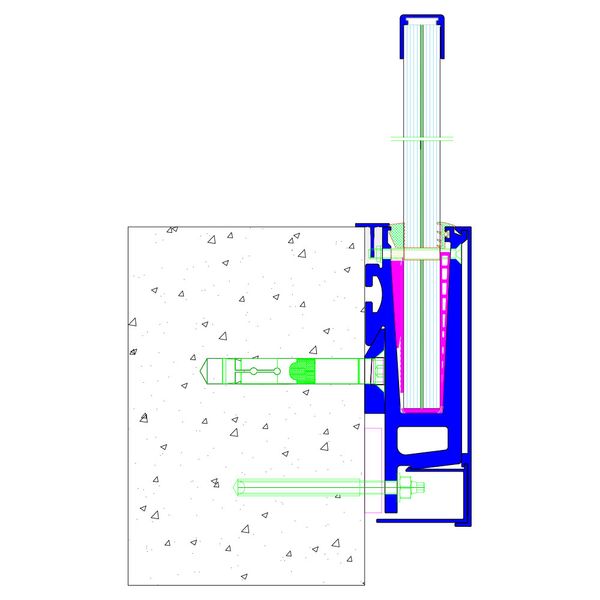OF100 staklene ograde - Ograde i rukohvati - 2540