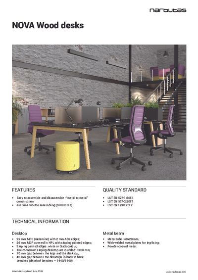 Narbutas Nova Wood sto