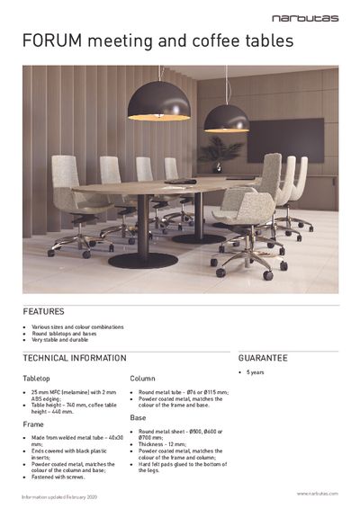 Narbutas FORUM stočić