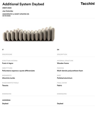 Additional System dnevni ležaj