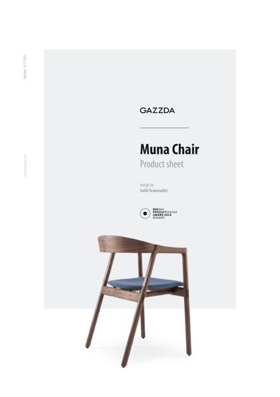 Muna stolica tehnički list