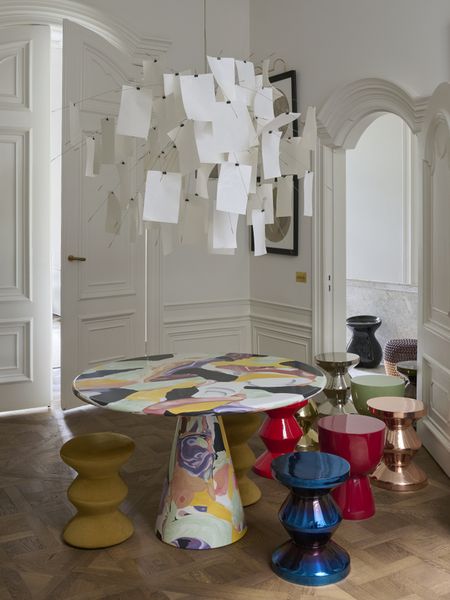 Pols Potten Zig Zag Metal stolić - Stolići za dnevni boravak i pomoćni stolići - 3199