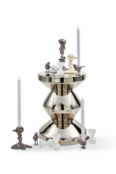 Pols Potten Zig Zag Metal stolić - Stolići za dnevni boravak i pomoćni stolići - 3202