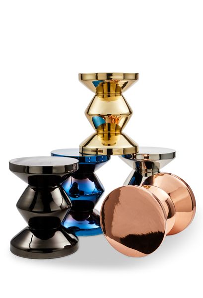 Pols Potten Zig Zag Metal stolić - Stolići za dnevni boravak i pomoćni stolići - 3203