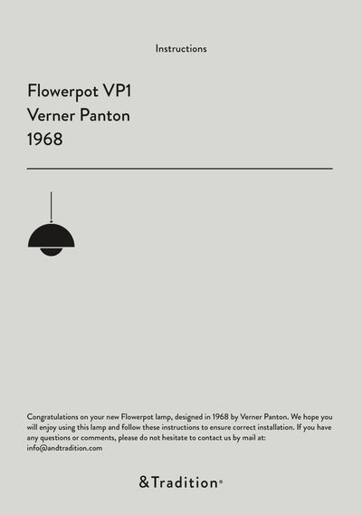 Flowerpot luster tehnički list