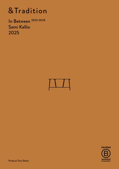 In Between stol tehnički list