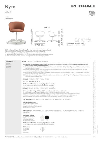 Nym Soft 2877 stolica tehnički list