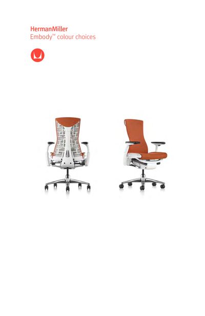 Uredska stolica Embody paleta boja