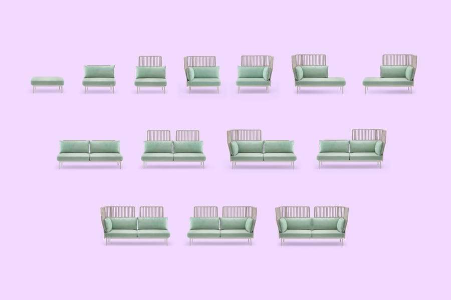 Pedrali sofa Reva Cocoon - Sofe i garniture - 4648