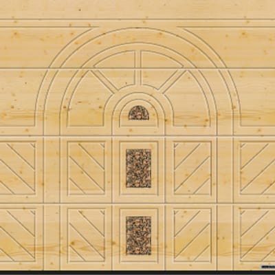 Motiv 404, s prirodnim kamenom, smreka