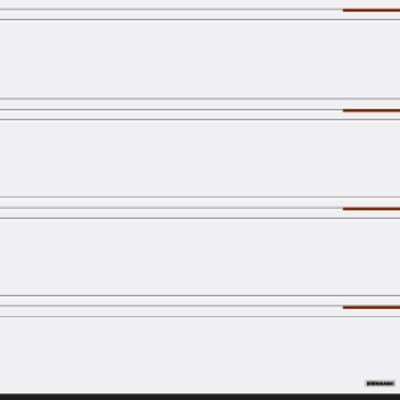 T-žljebić (LPU 42) motiv 500 s podijeljenim umetcima nalik plemenitom čeliku ili drvu (sl.) ili prometno bijela RAL 9016