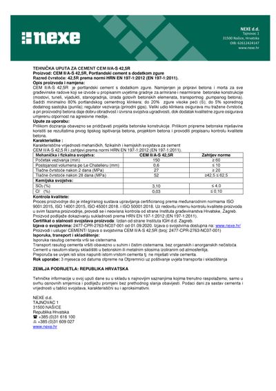 CEM II/A-S 42,5R cement