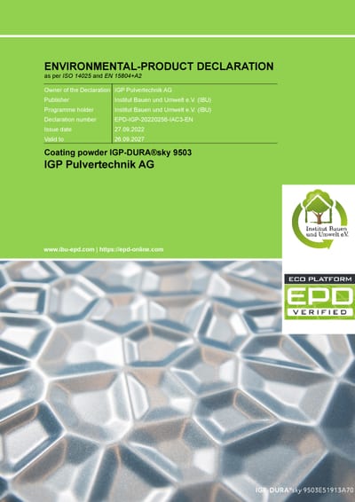 EPD Certificate IGP-DURAsky 9503_updated 2025