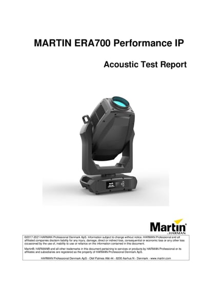 Martin ERA 700 Performance IP-Acoustic Test Report_original