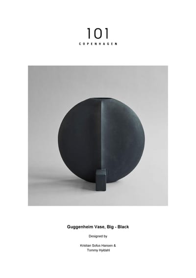 Guggenheim vase big, black