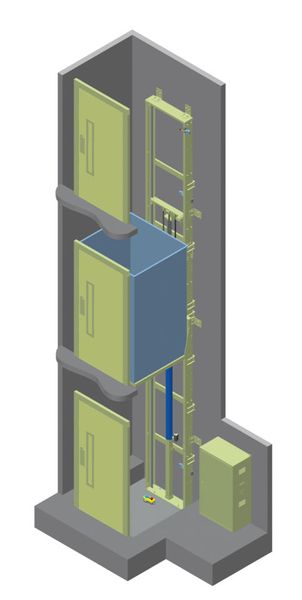 Compact lift za industrijske objekte - Stepeništa, dizala i pristup - 1481