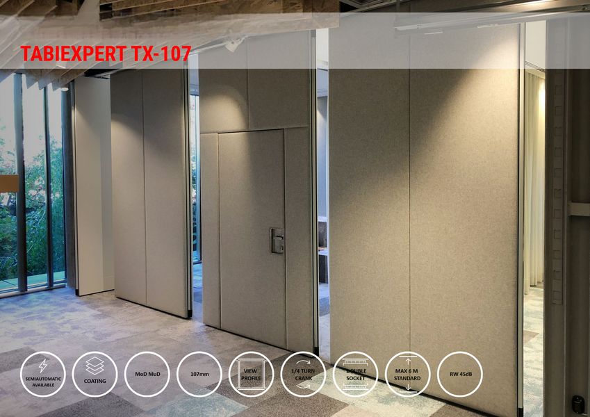 Pokretna akustična puna pregrada TX-107 - Pokretne akustične pregrade - 1551