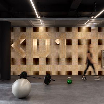 Interijer fitness dvorane u Zagrebu