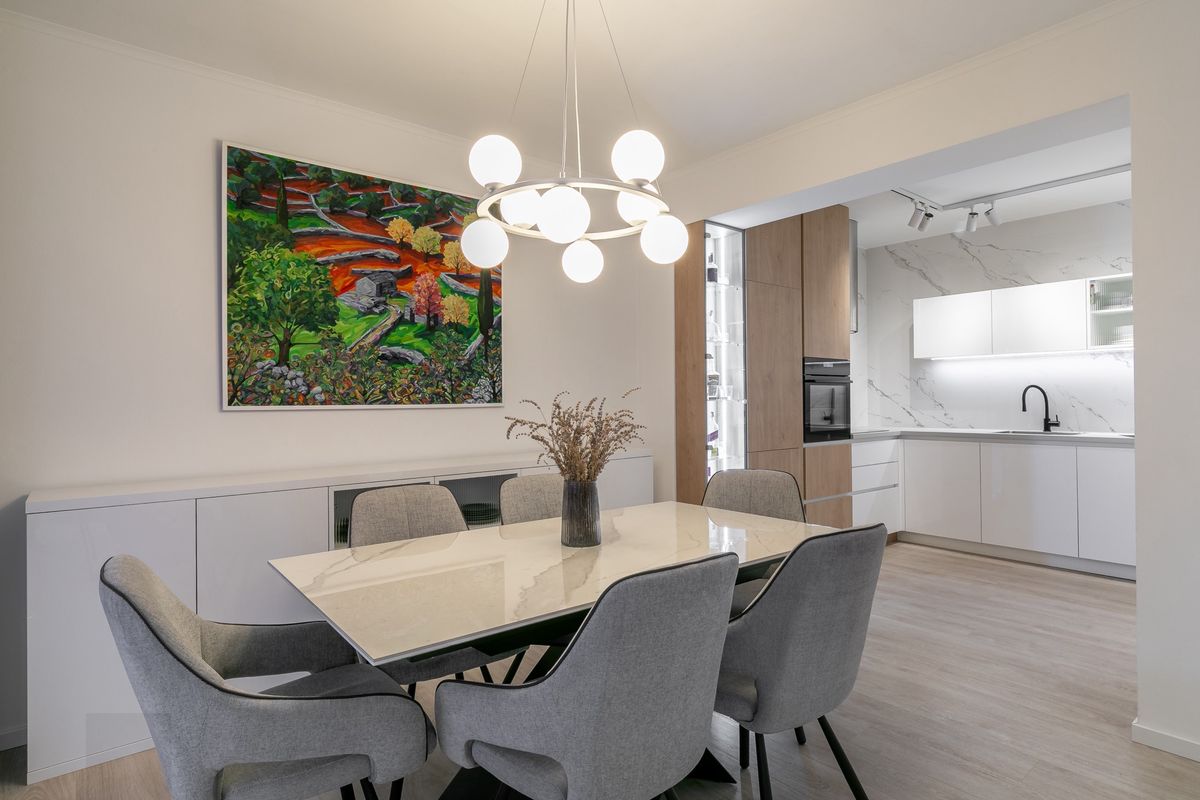 Stan M – uređenje dnevne zone - Interijer stana - 1906