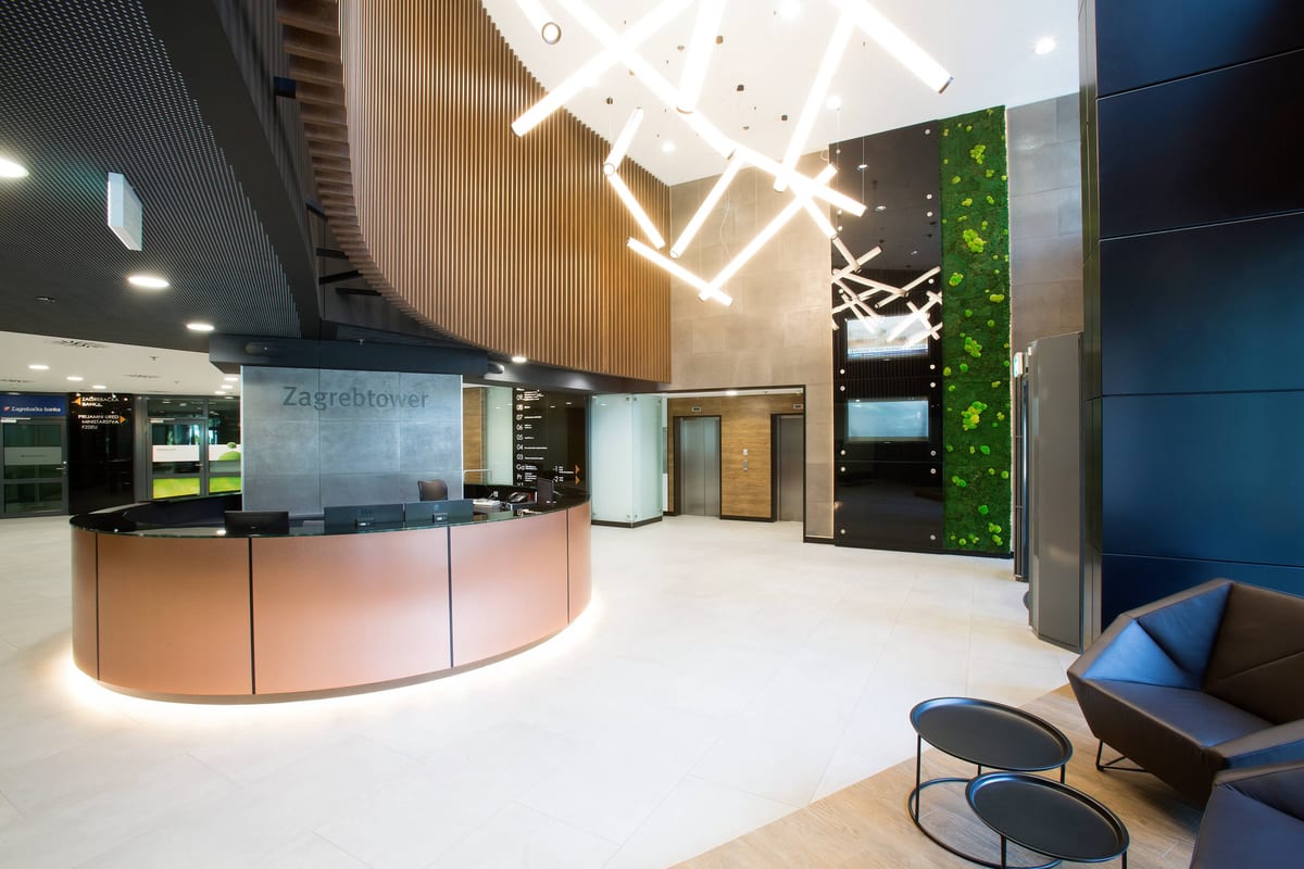Ulazni lobby poslovnog tornja Zagrebtower - Poslovne zgrade - 6146
