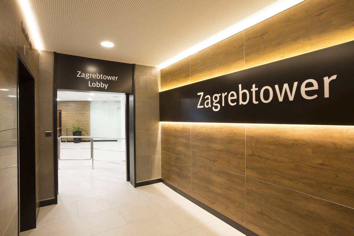 Ulazni lobby poslovnog tornja Zagrebtower - Poslovne zgrade - 6150